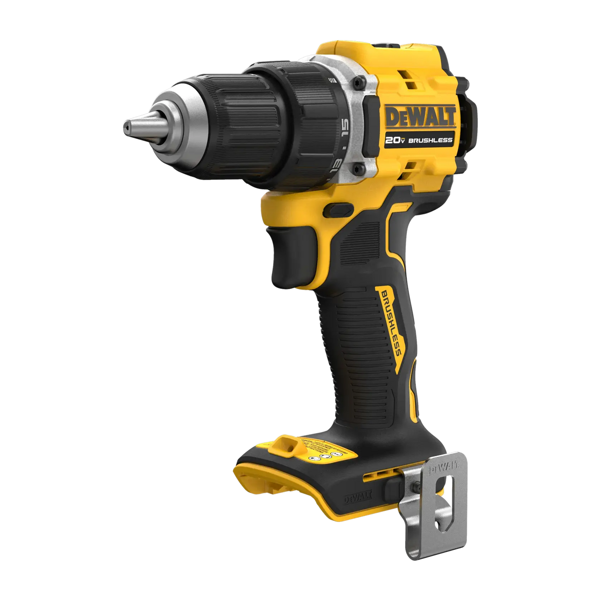 DeWalt DCD794B 20V MAX ATOMIC 1/2 in. drill/driver, tool only, on white background